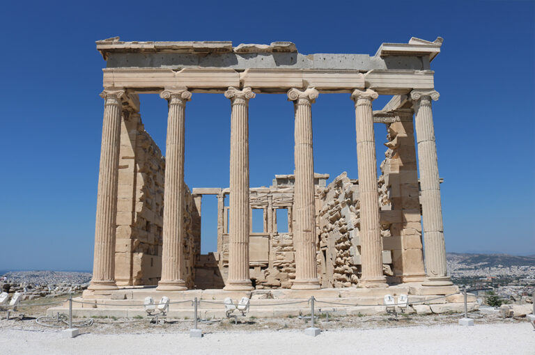 Het Erechteion Informatie over het Erechteion in Athene