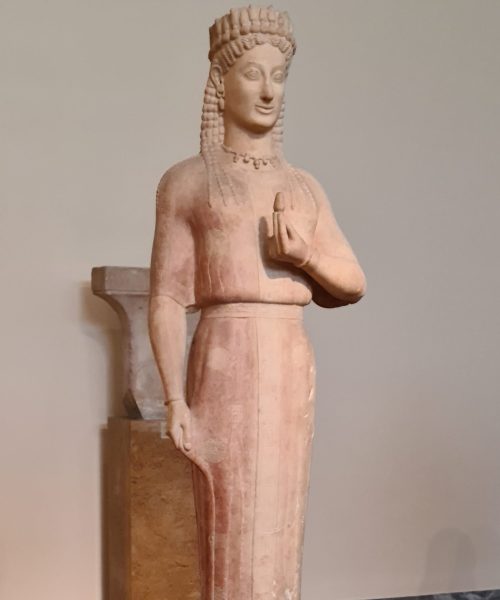 Beeld uit de oudheid in Athene